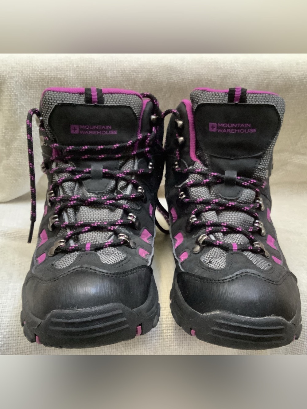 Mountain Warehouse Adventurer Ankle Boots-Black & Purple-Lace Up-Waterproof-9M - Picture 9 of 9